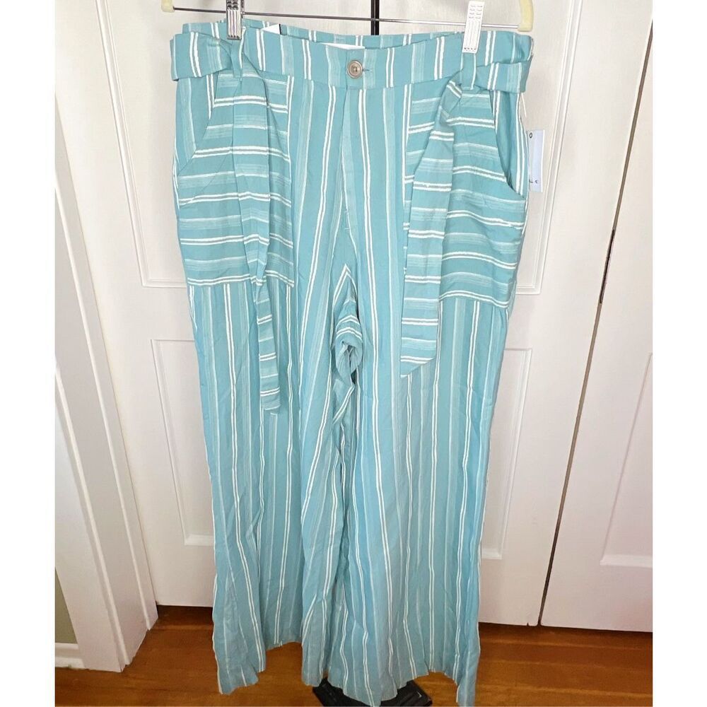 O’neill Wide-Leg Woven Pants In Cameo Blue Size 31 Nwt — image 2 of 6